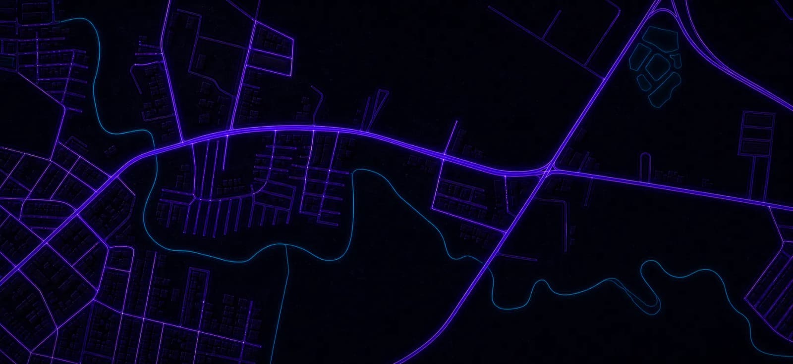 Mapa neón de la ubicación de Chuky Ice sobre la calle 13 en Nuevo Morales